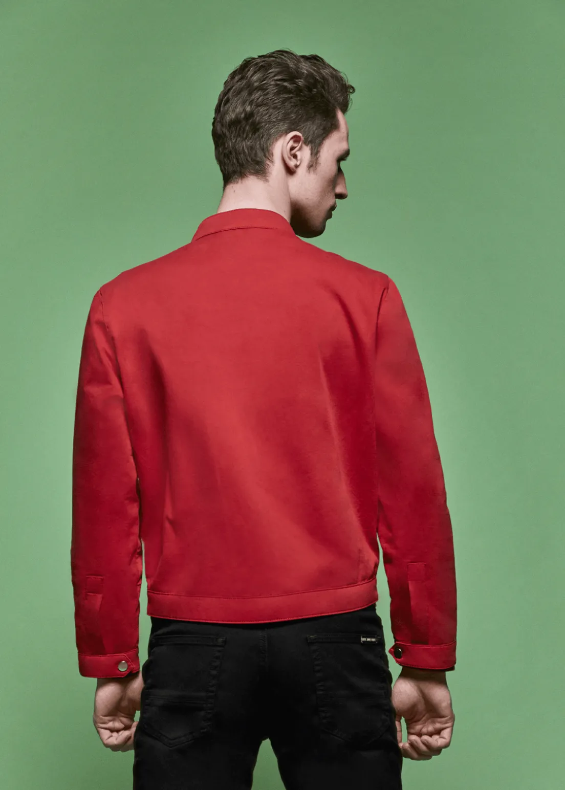 Blouson court en coton Boyfriend