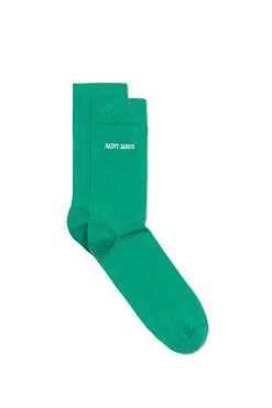 Chaussettes unies brodées 'Saint James'