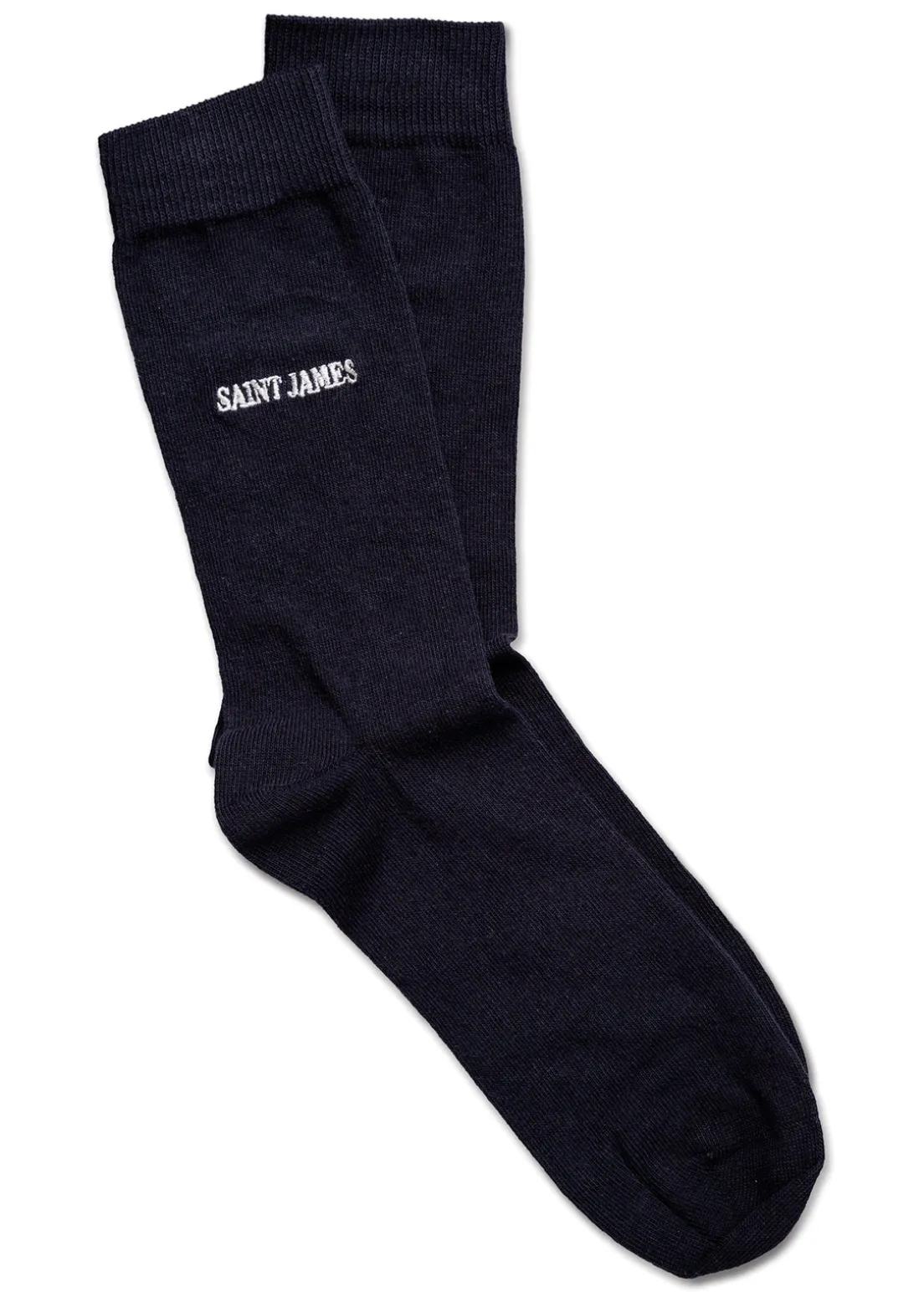 Chaussettes unies brodées 'Saint James'