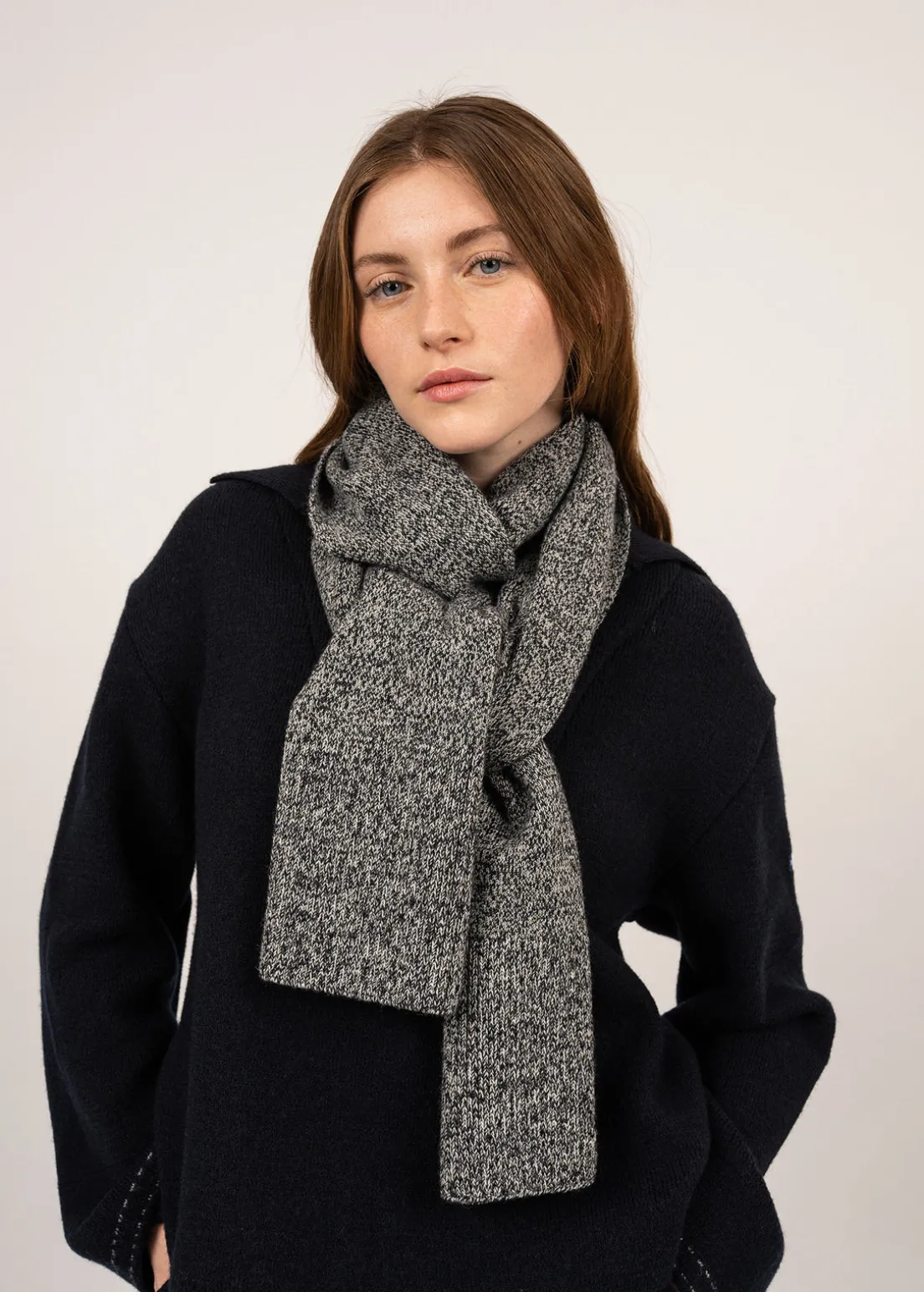 Echarpe en laine moulinée Bréauté