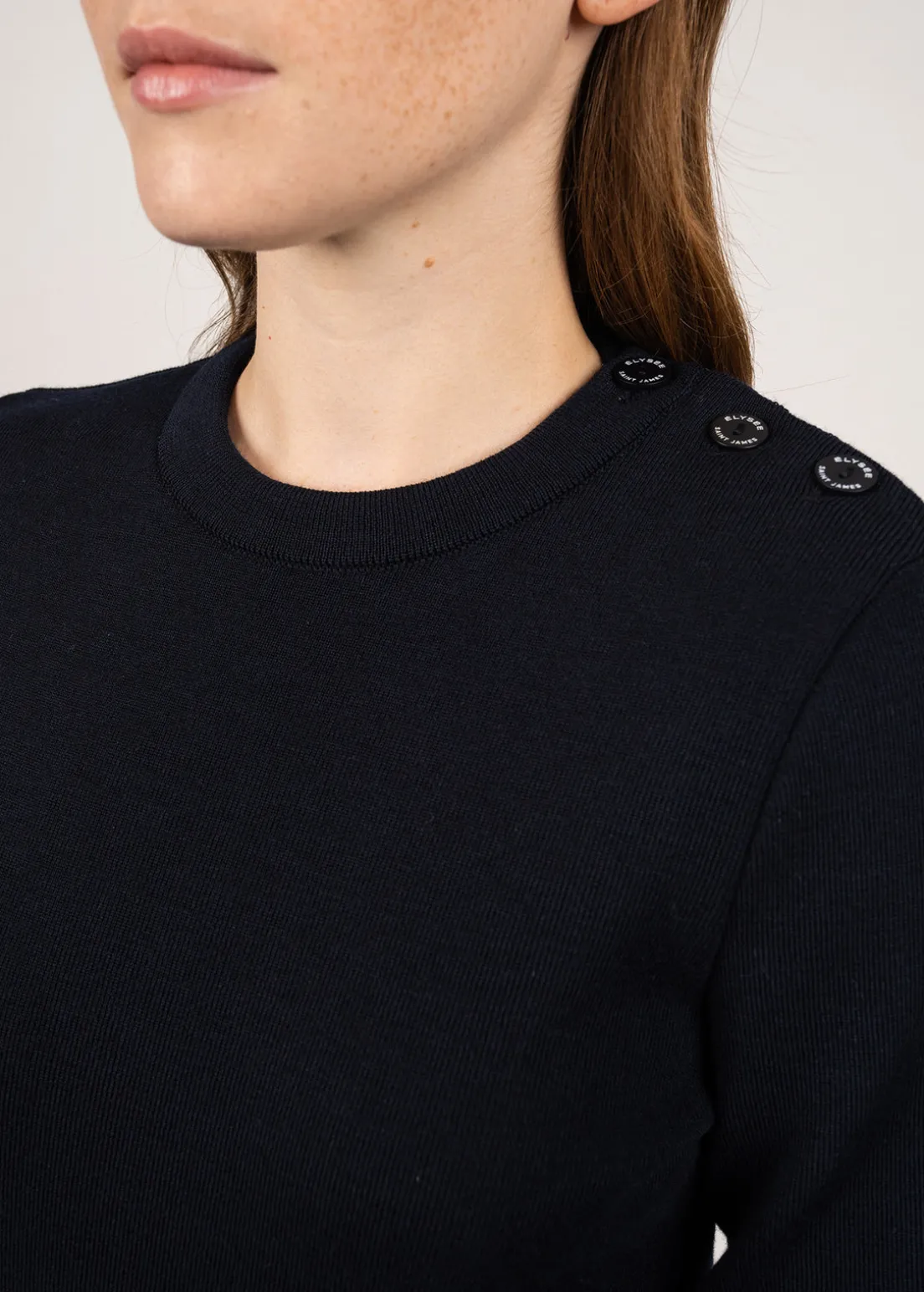 Pull Brégançon Élysée à coudières contrastées