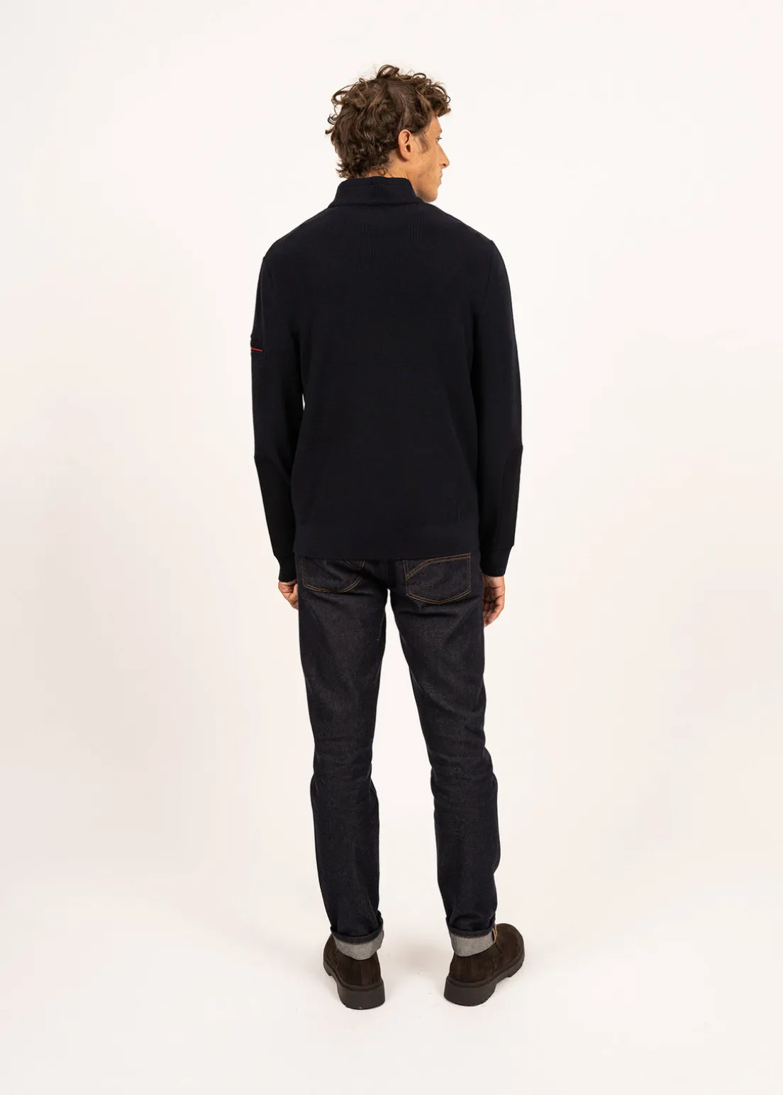 Pull col montant zippé Loup de mer