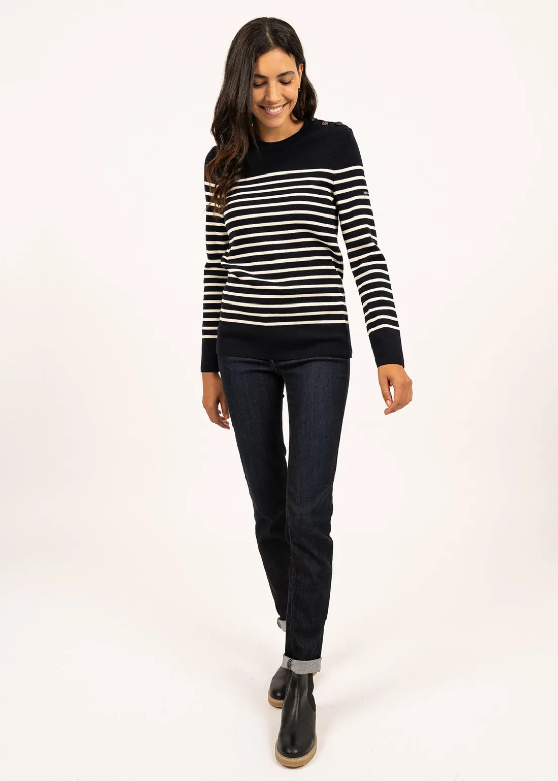Pull marin rayé Bregançon