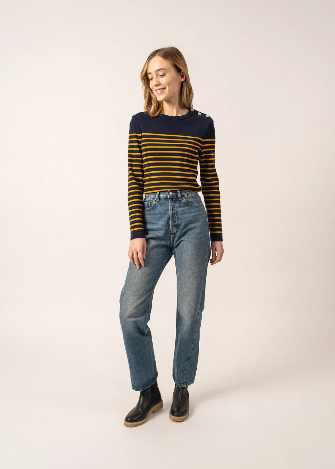 Pull marin rayé Marée