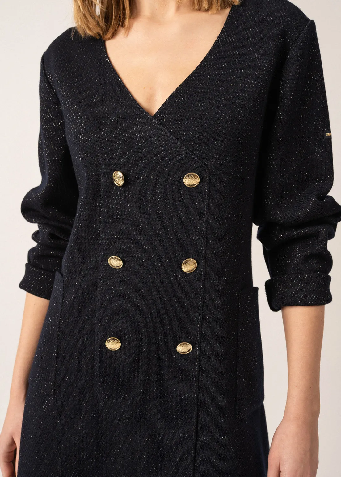 Robe en laine Royale Lurex